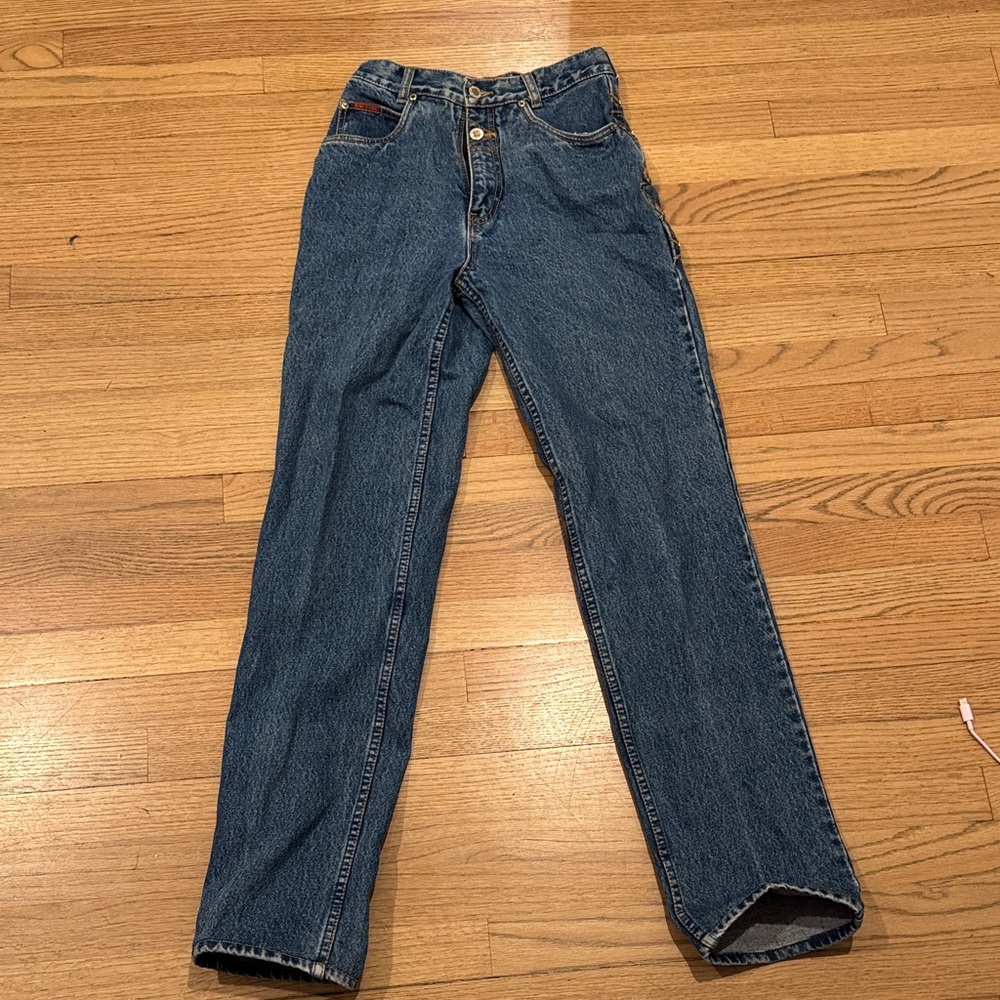 High Rise Blue Denim Jeans